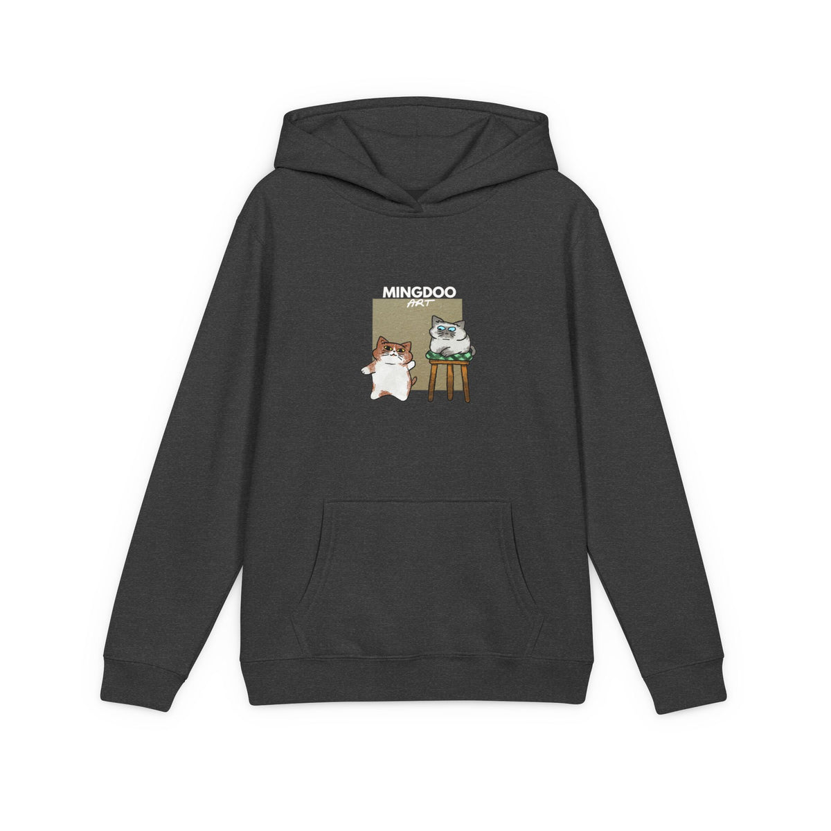 Two Cats, Zero Thoughts Youth Fleece Hoodie