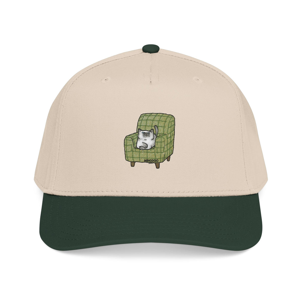The Cat, Zero Thoughts Printed Baseball Cap