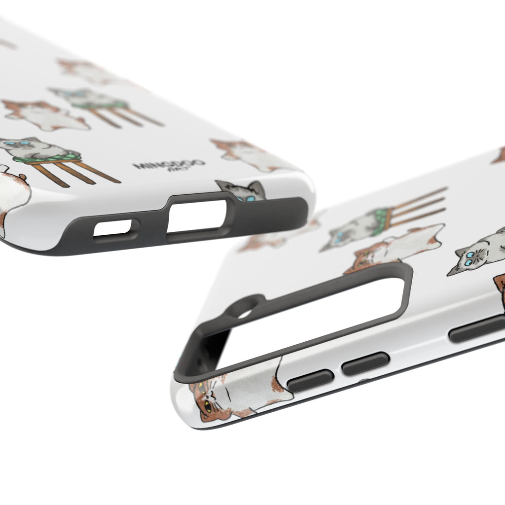 Two Cats, Zero Thoughts Pattern Tough Phone Case