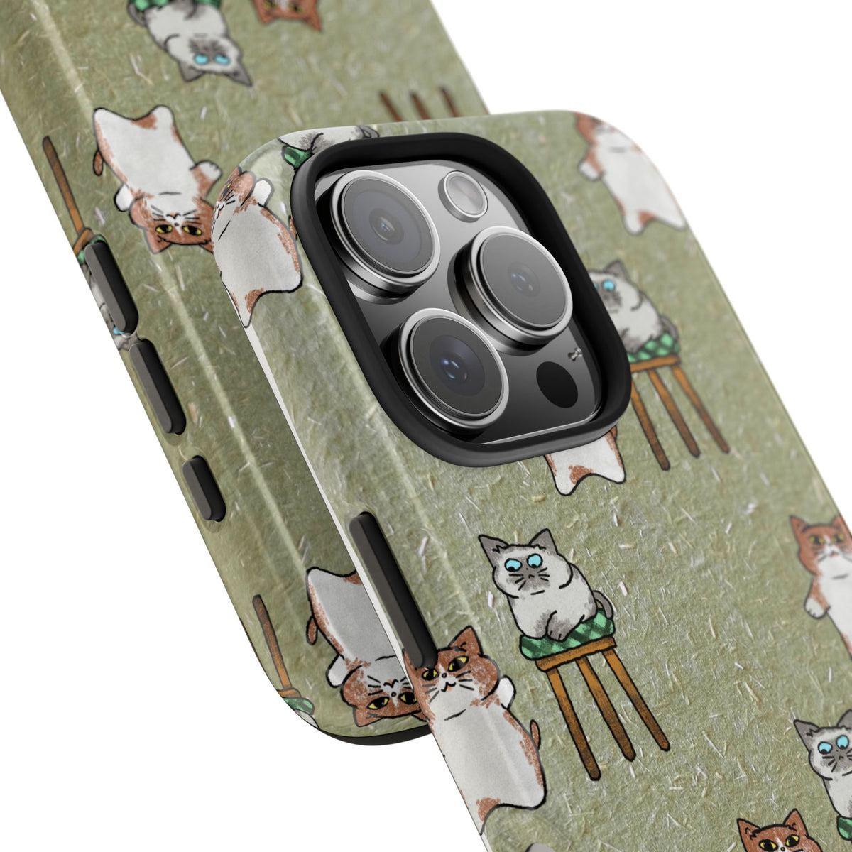 Two Cats, Zero Thoughts Pattern Tough Phone Case