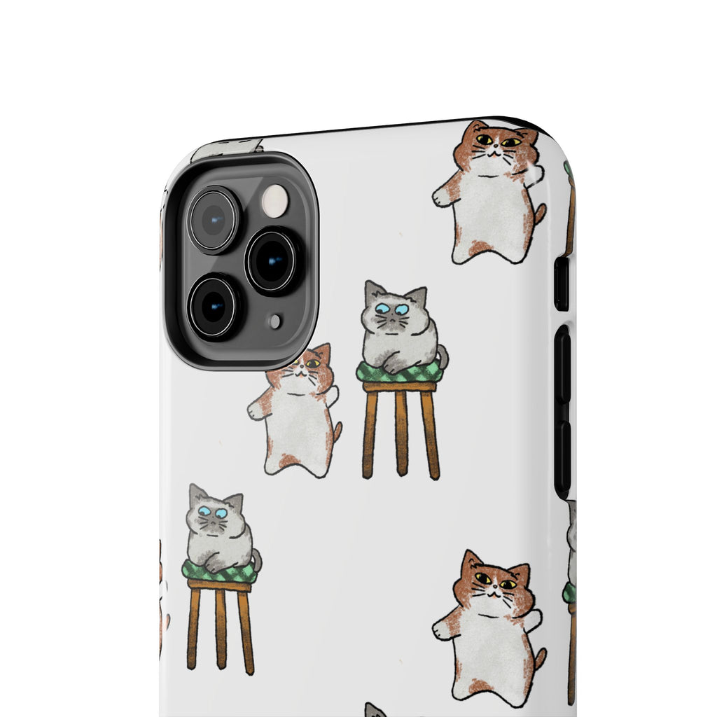 Two Cats, Zero Thoughts Pattern Tough Phone Case