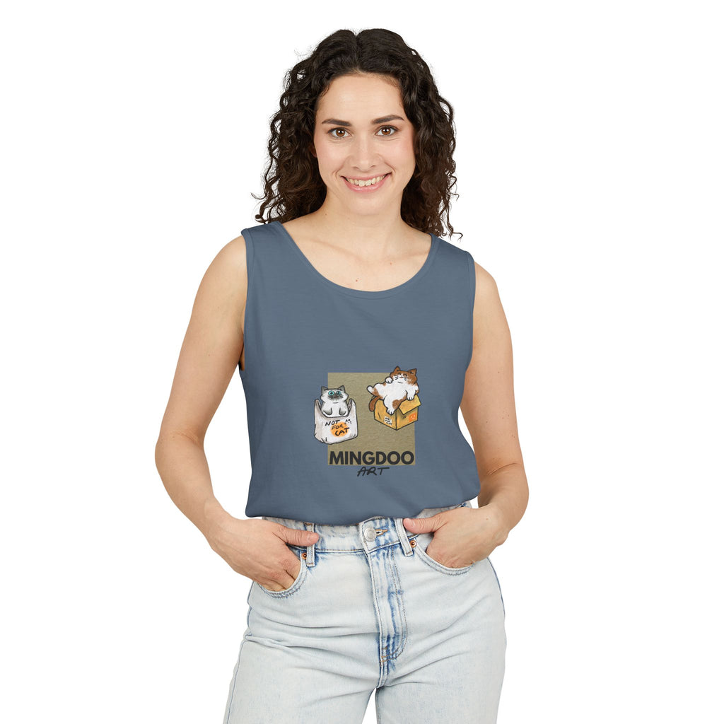 Two Cats, Zero Thoughts Unisex Tank Top