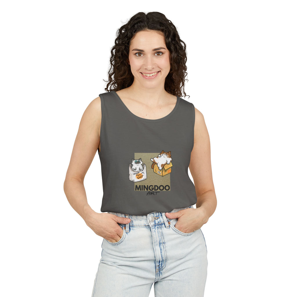 Two Cats, Zero Thoughts Unisex Tank Top