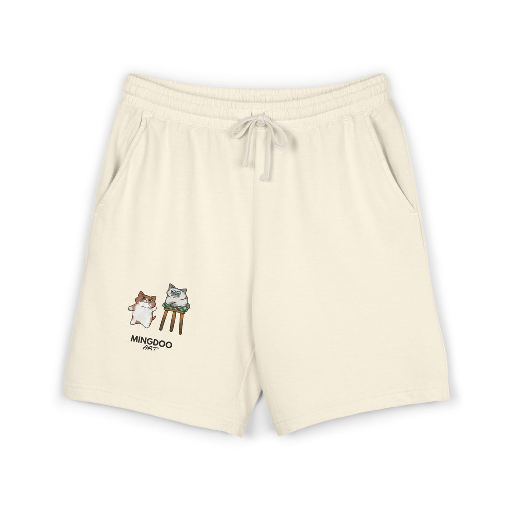 Two Cats, Zero Thoughts Fleece Sweat Shorts