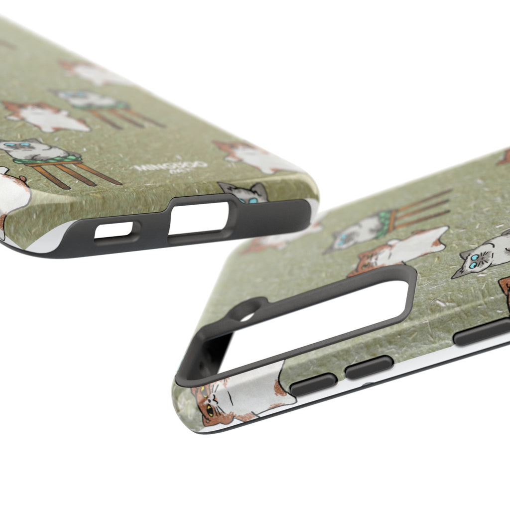 Two Cats, Zero Thoughts Pattern Tough Phone Case