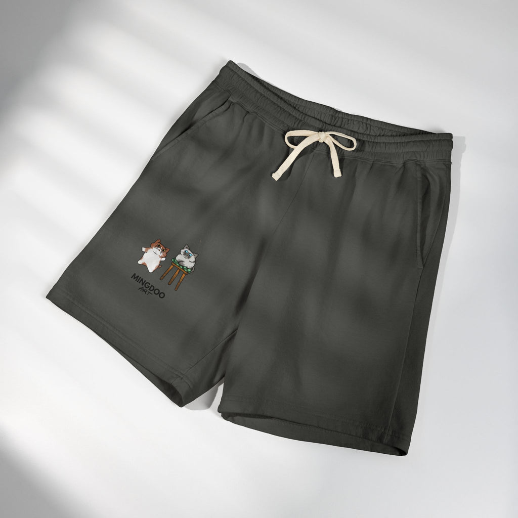 Two Cats, Zero Thoughts Fleece Sweat Shorts