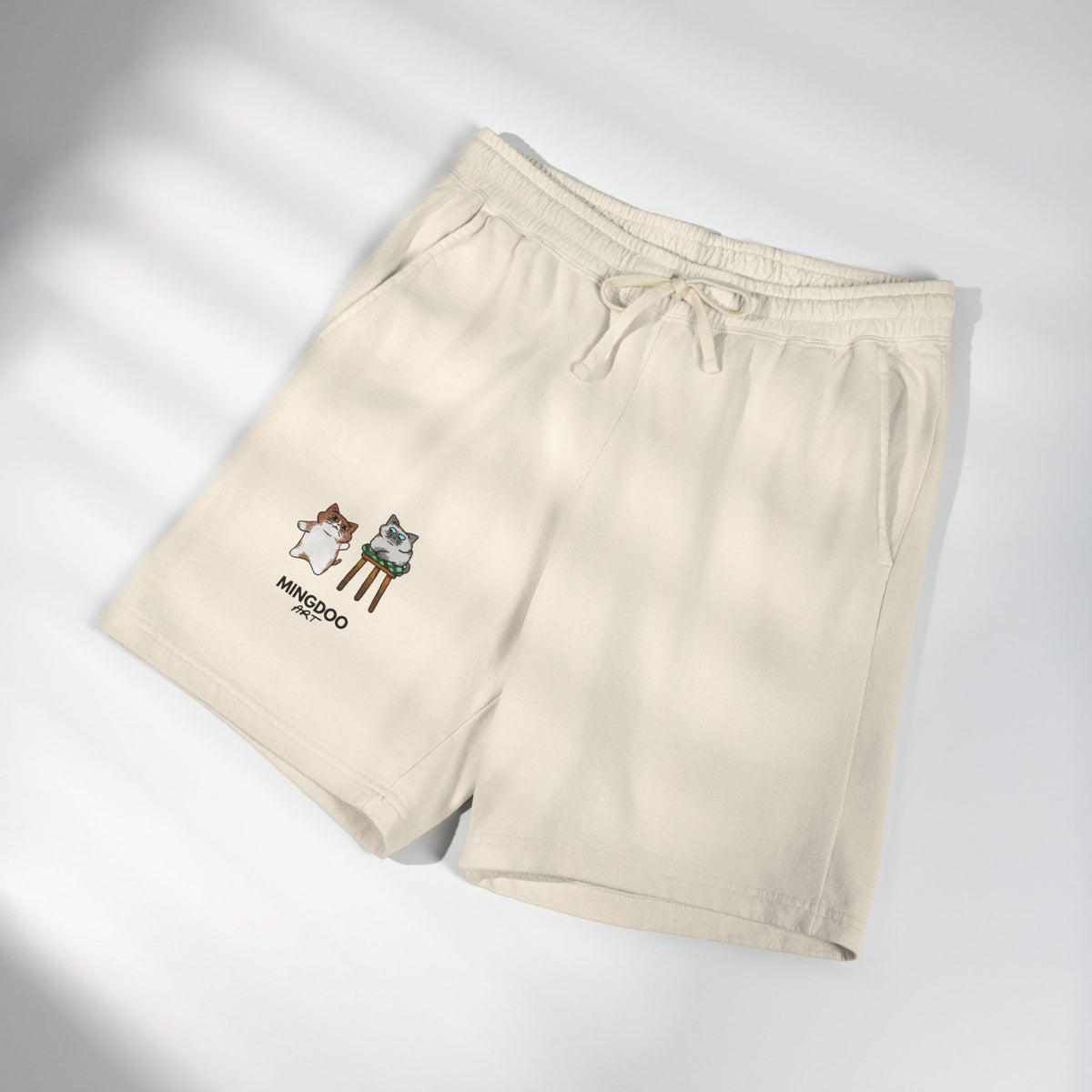 Two Cats, Zero Thoughts Fleece Sweat Shorts
