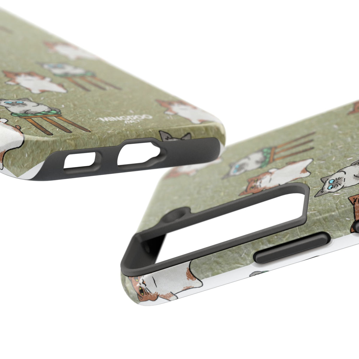 Two Cats, Zero Thoughts Pattern Tough Phone Case
