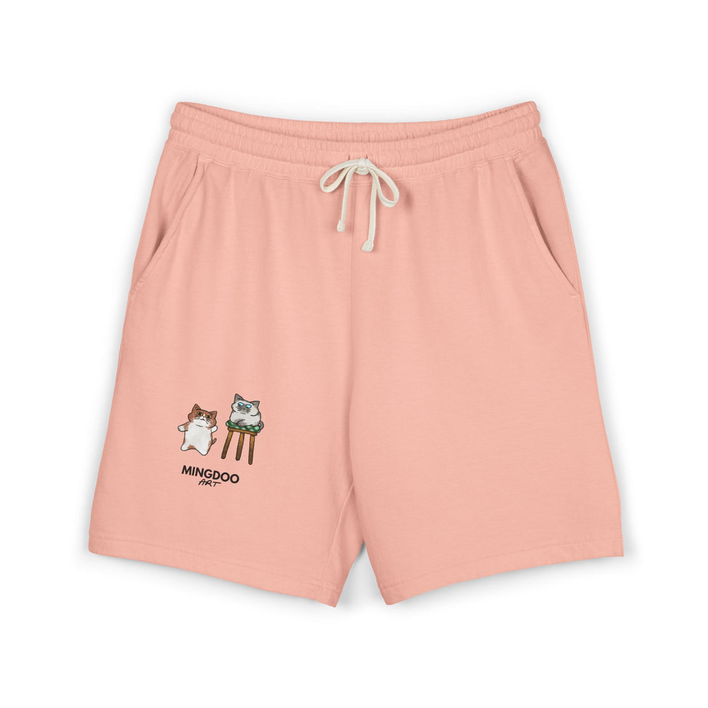 Two Cats, Zero Thoughts Fleece Sweat Shorts