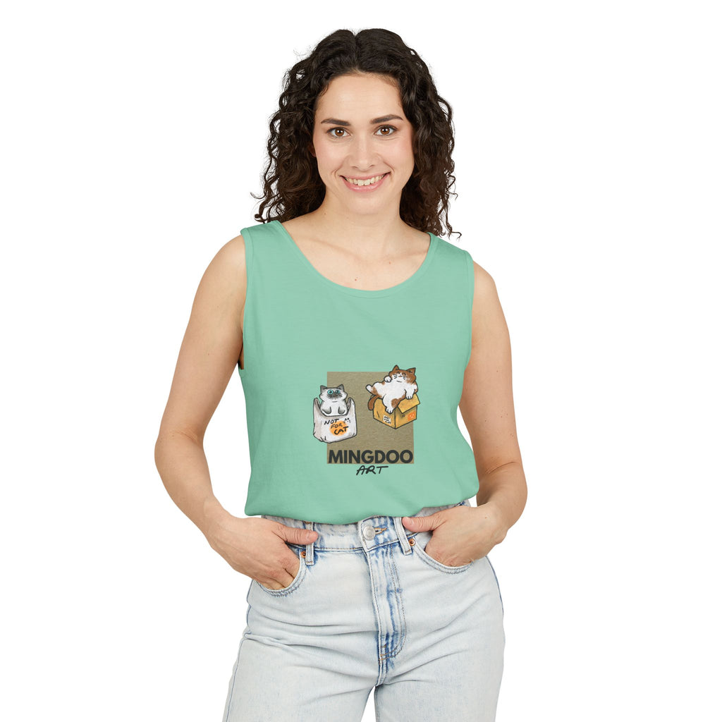 Two Cats, Zero Thoughts Unisex Tank Top