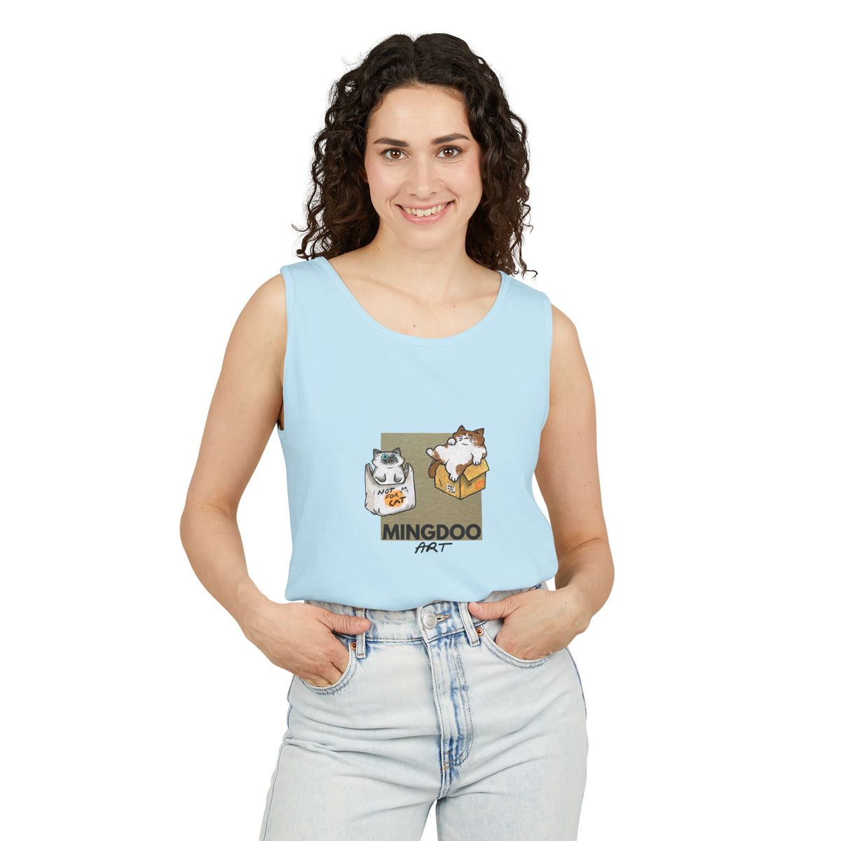 Two Cats, Zero Thoughts Unisex Tank Top