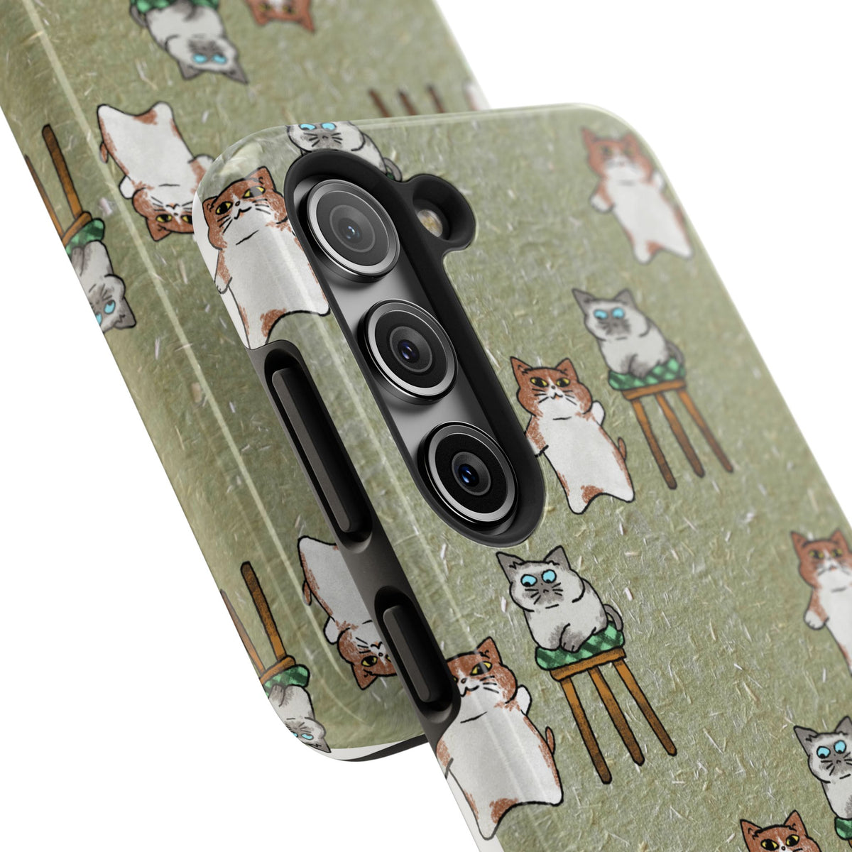 Two Cats, Zero Thoughts Pattern Tough Phone Case