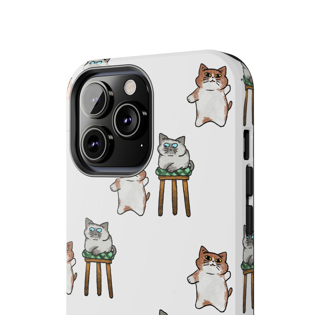 Two Cats, Zero Thoughts Pattern Tough Phone Case