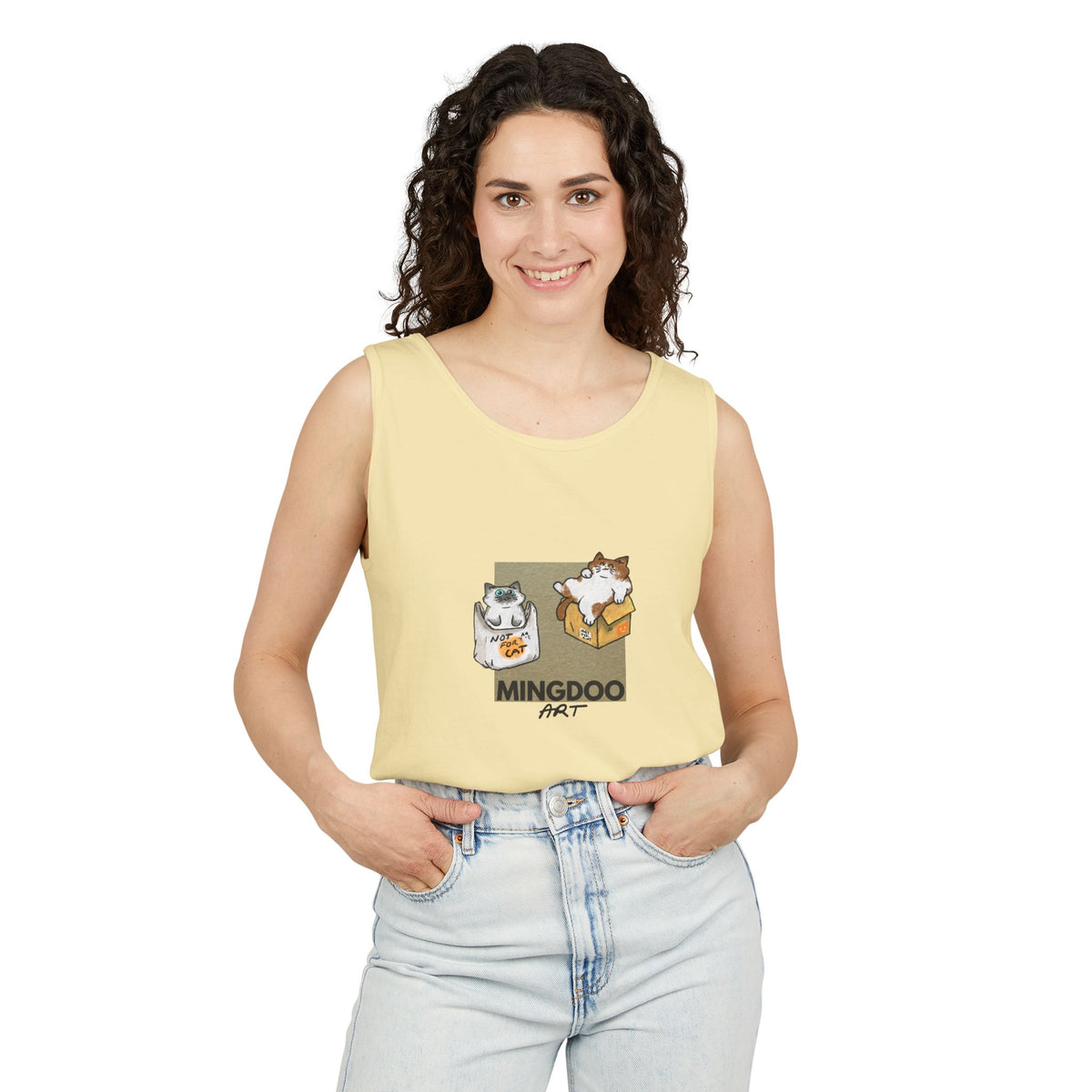 Two Cats, Zero Thoughts Unisex Tank Top