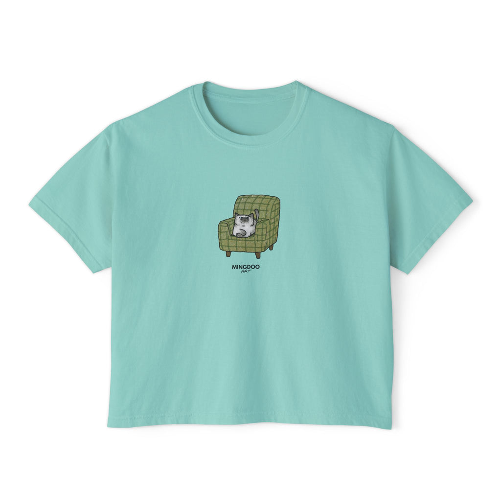 The Cat, Zero Thoughts Women's Boxy Tee