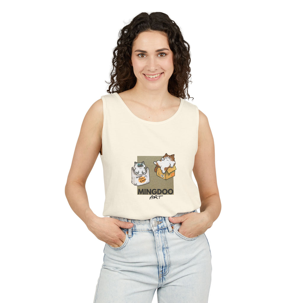 Two Cats, Zero Thoughts Unisex Tank Top