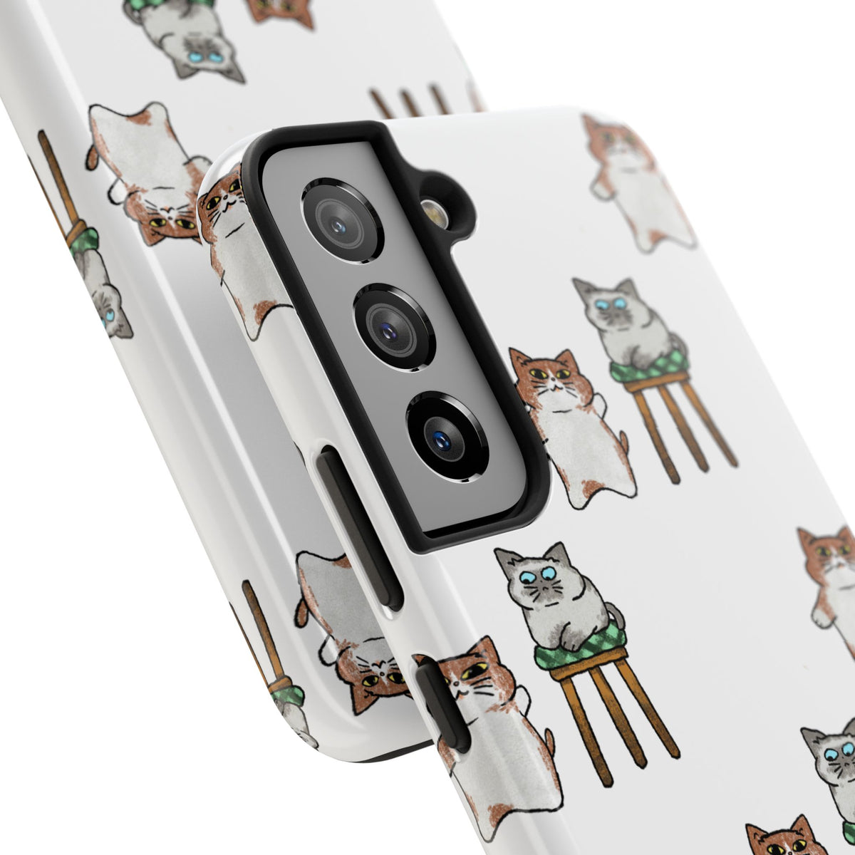 Two Cats, Zero Thoughts Pattern Tough Phone Case