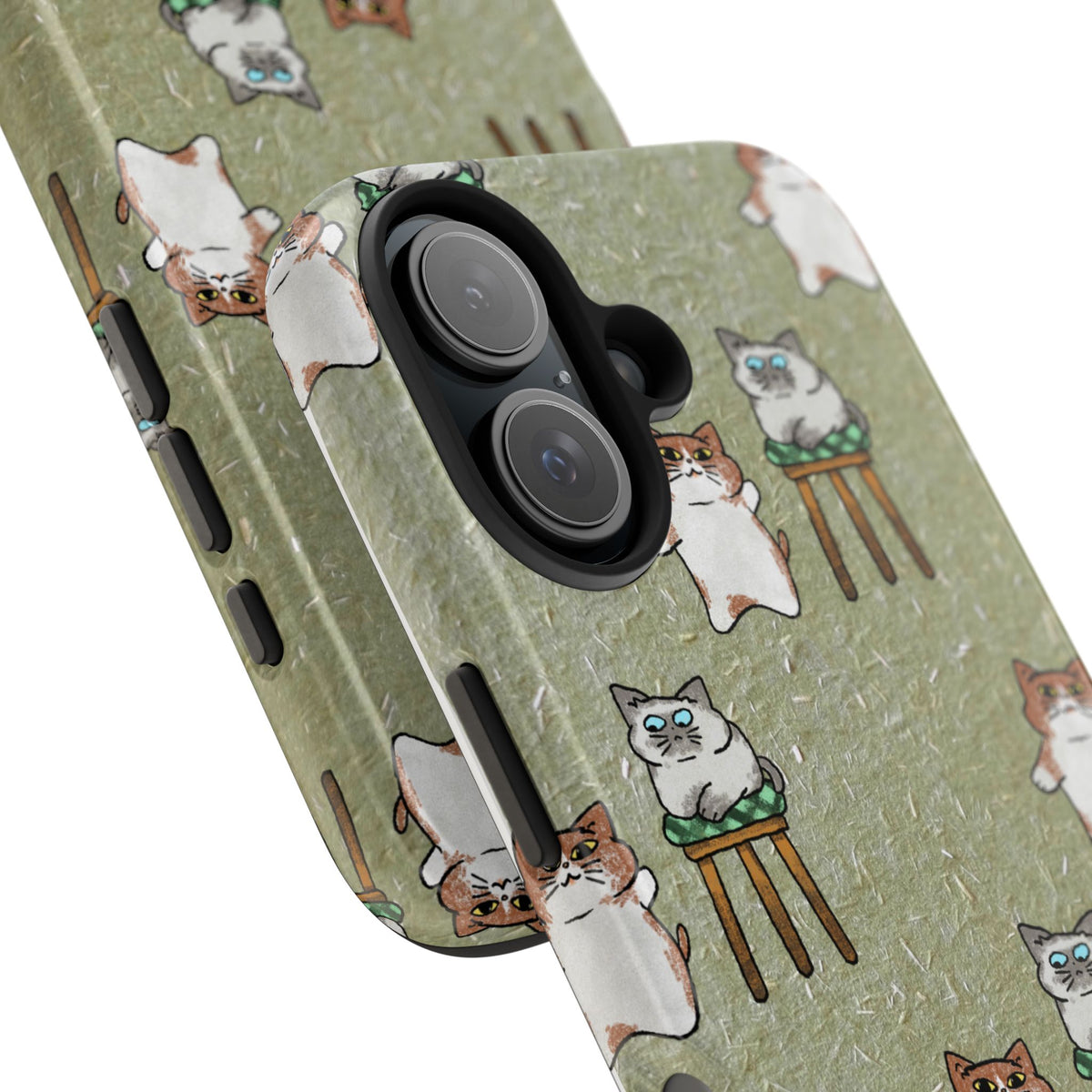 Two Cats, Zero Thoughts Pattern Tough Phone Case