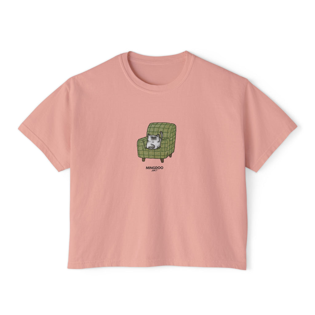 The Cat, Zero Thoughts Women's Boxy Tee