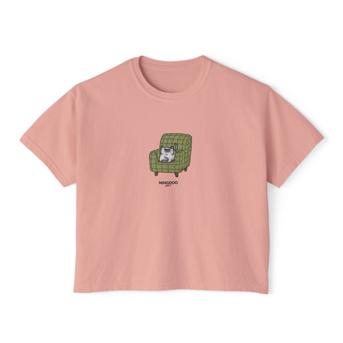 The Cat, Zero Thoughts Women's Boxy Tee