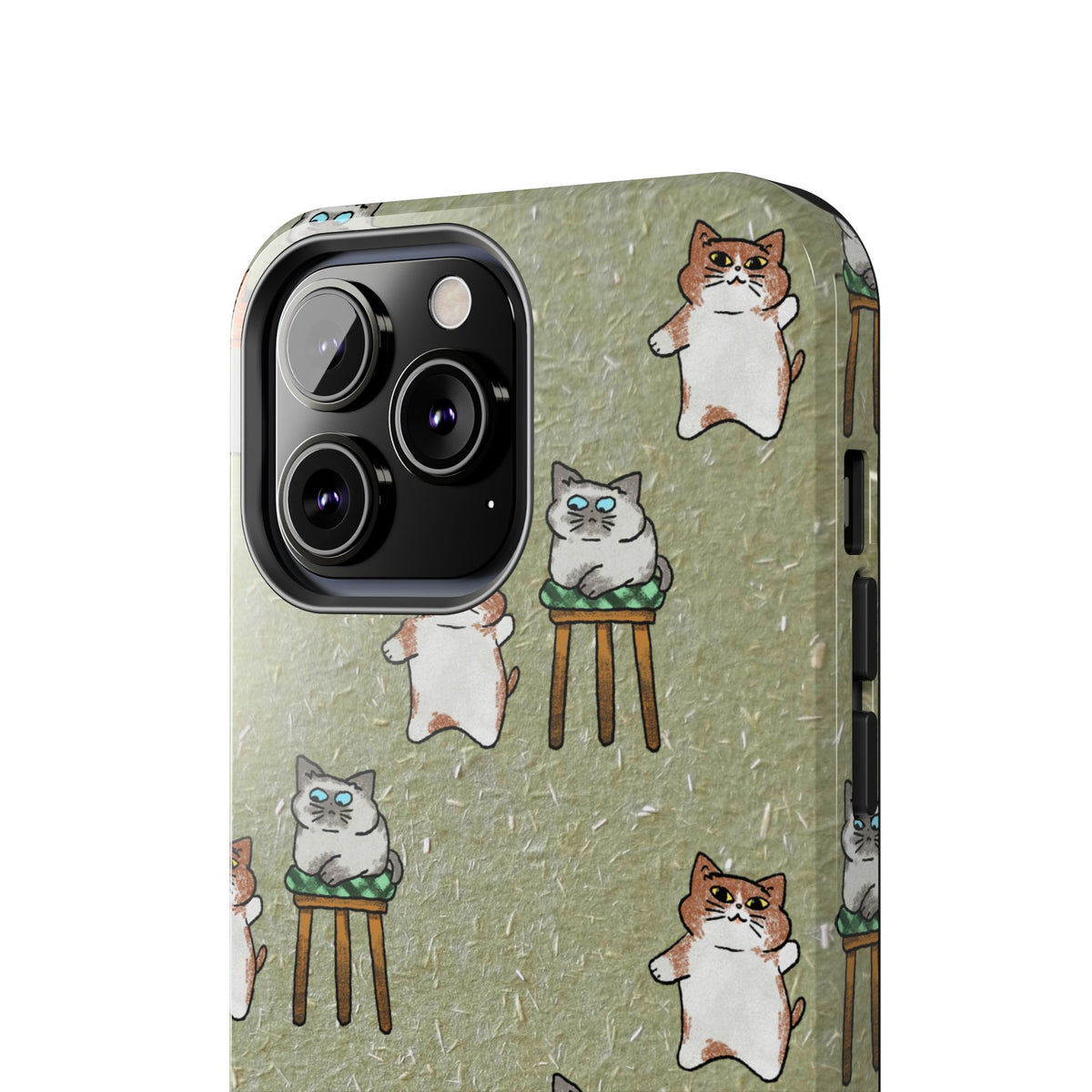 Two Cats, Zero Thoughts Pattern Tough Phone Case