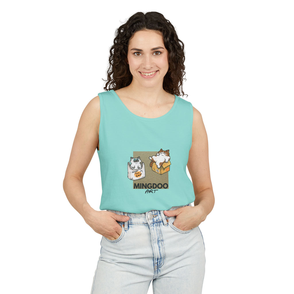 Two Cats, Zero Thoughts Unisex Tank Top