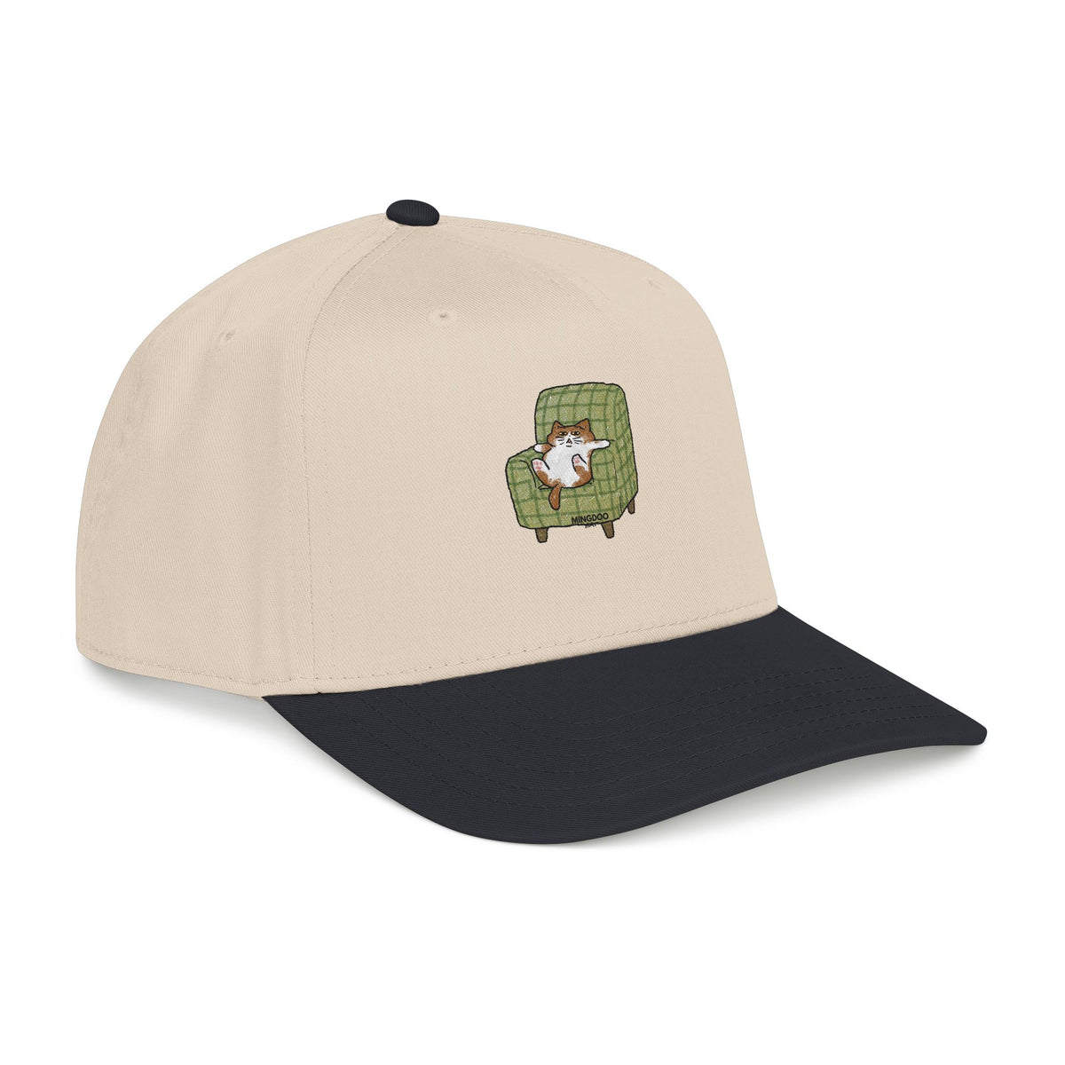 The Cat, Zero Thoughts Printed Baseball Cap