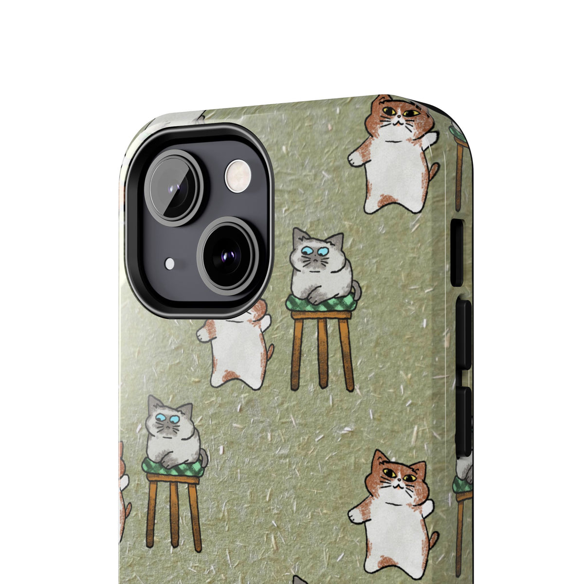Two Cats, Zero Thoughts Pattern Tough Phone Case
