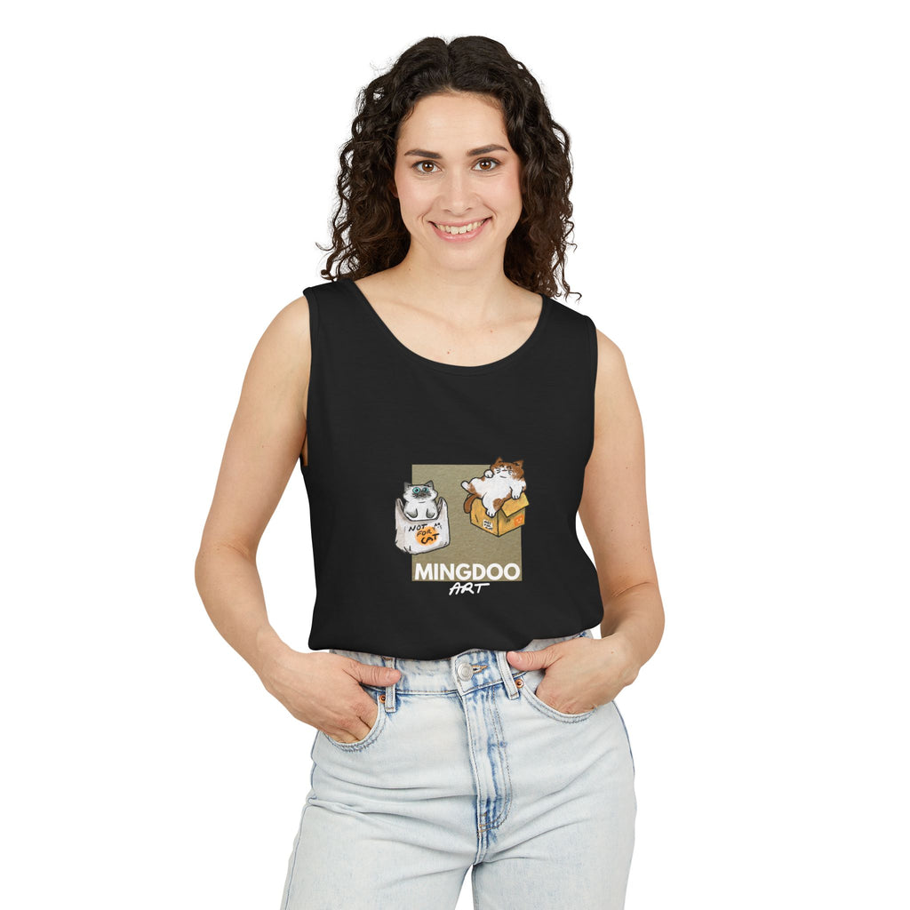 Two Cats, Zero Thoughts Unisex Tank Top