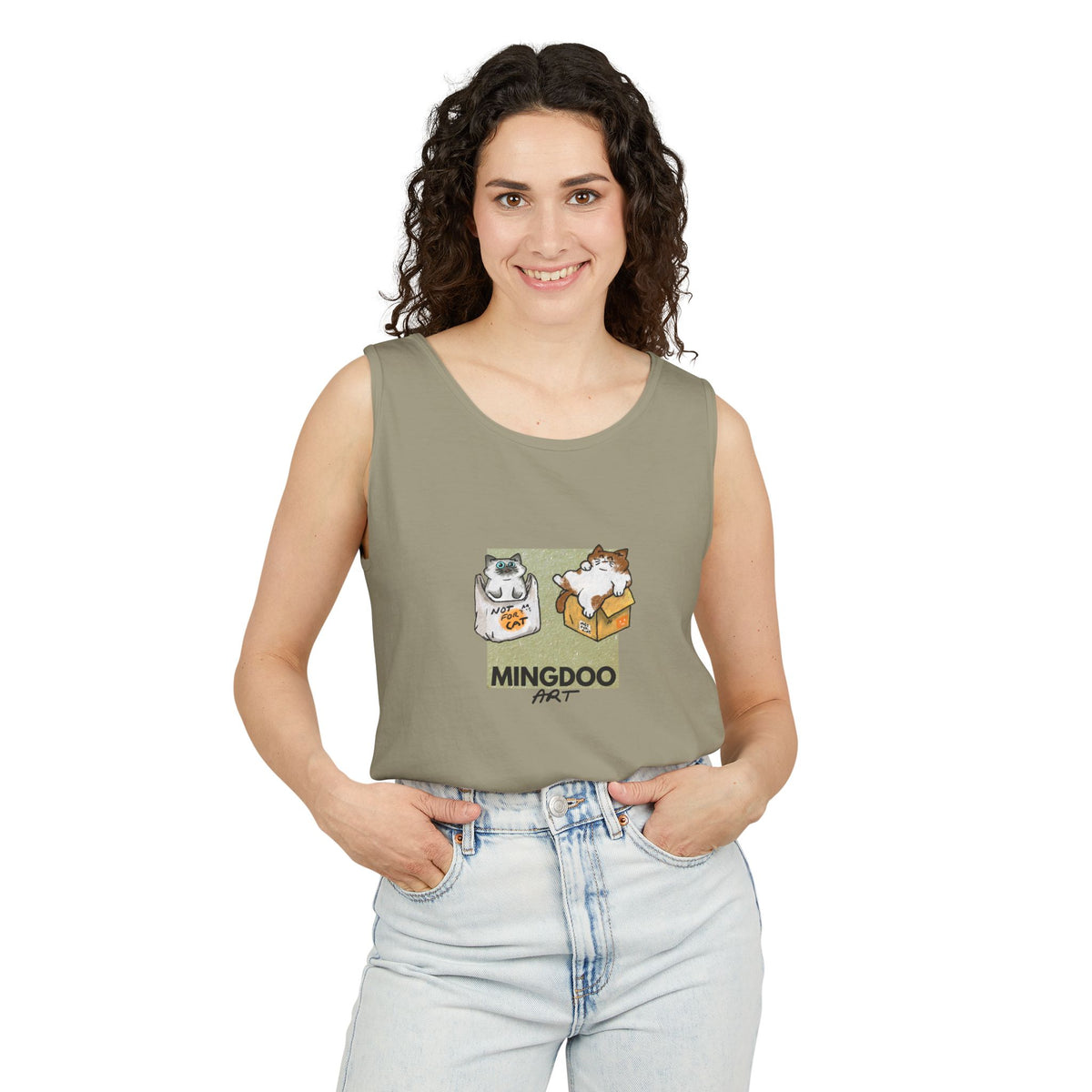 Two Cats, Zero Thoughts Unisex Tank Top