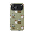 Two Cats, Zero Thoughts Pattern Tough Phone Case