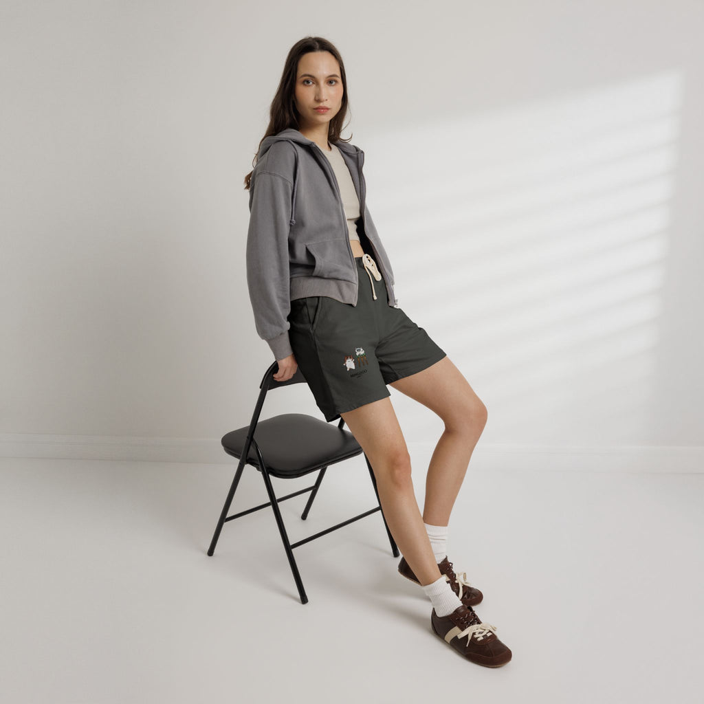 Two Cats, Zero Thoughts Fleece Sweat Shorts