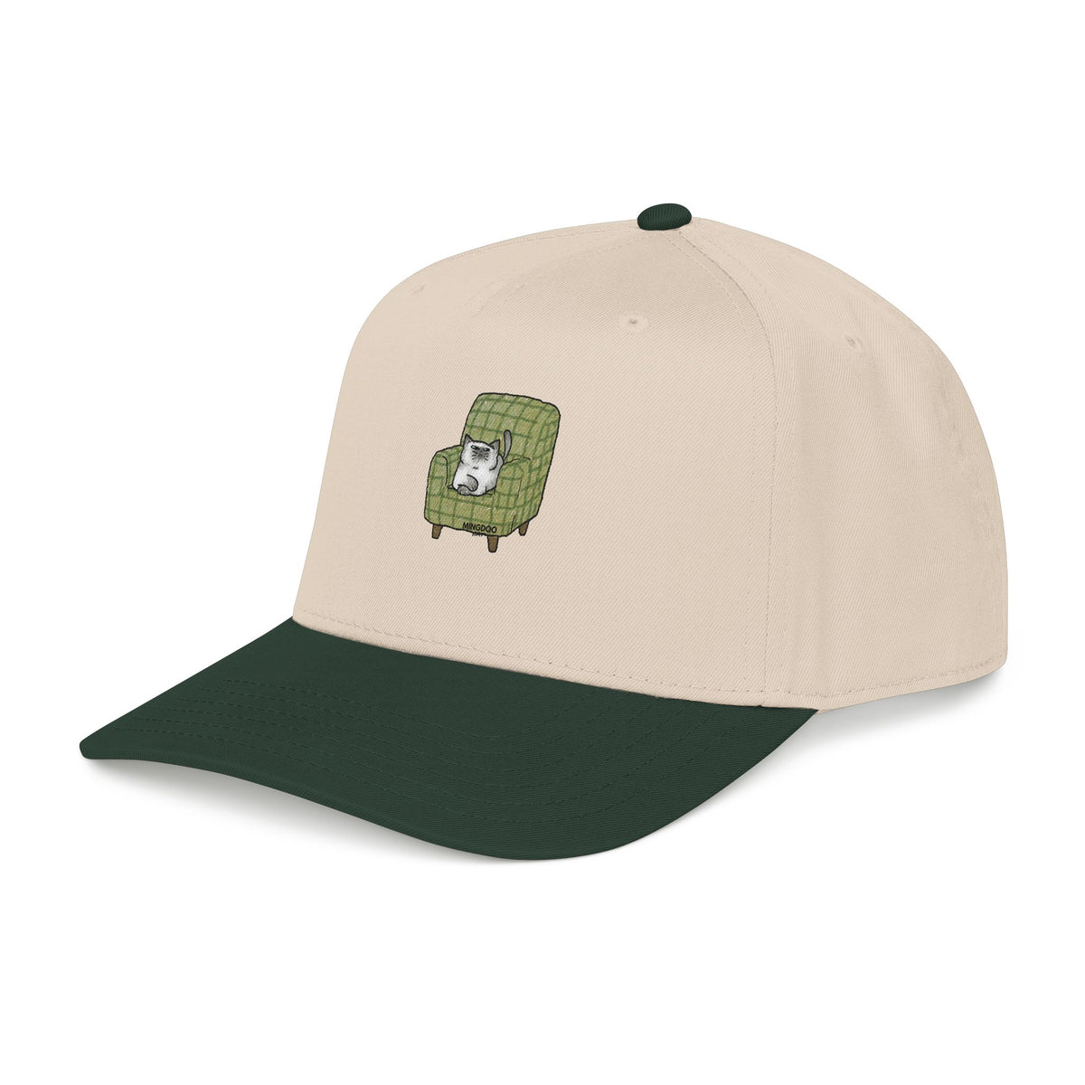 The Cat, Zero Thoughts Printed Baseball Cap