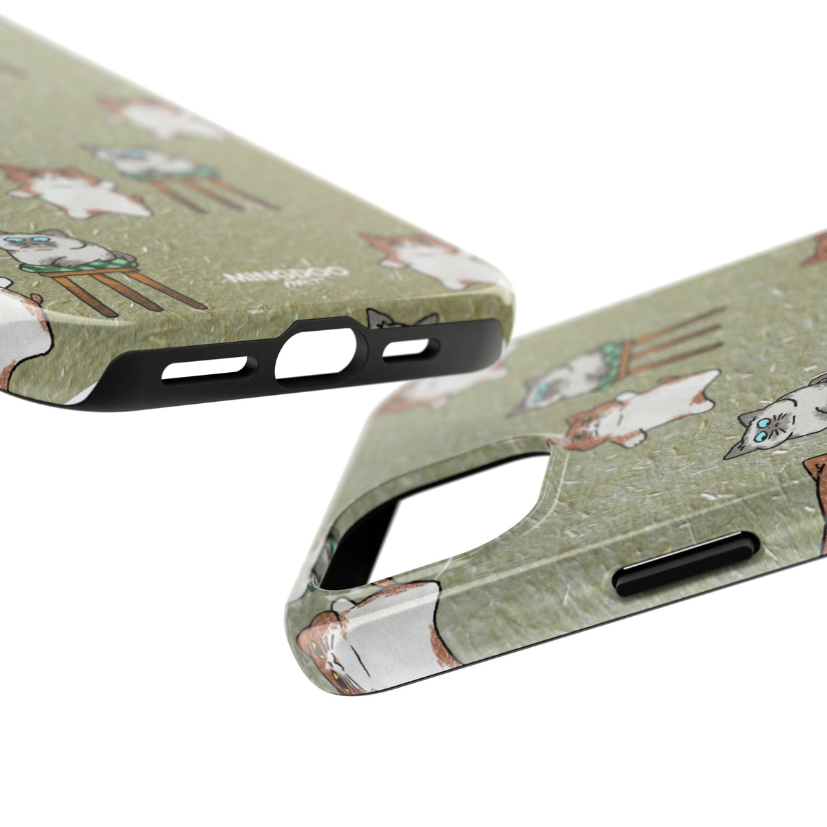Two Cats, Zero Thoughts Pattern Tough Phone Case