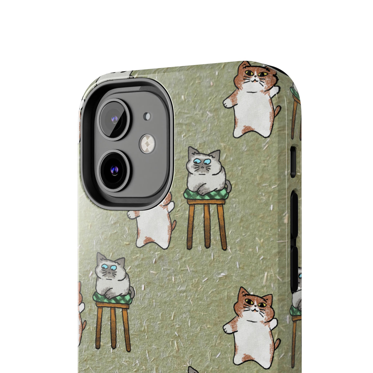 Two Cats, Zero Thoughts Pattern Tough Phone Case