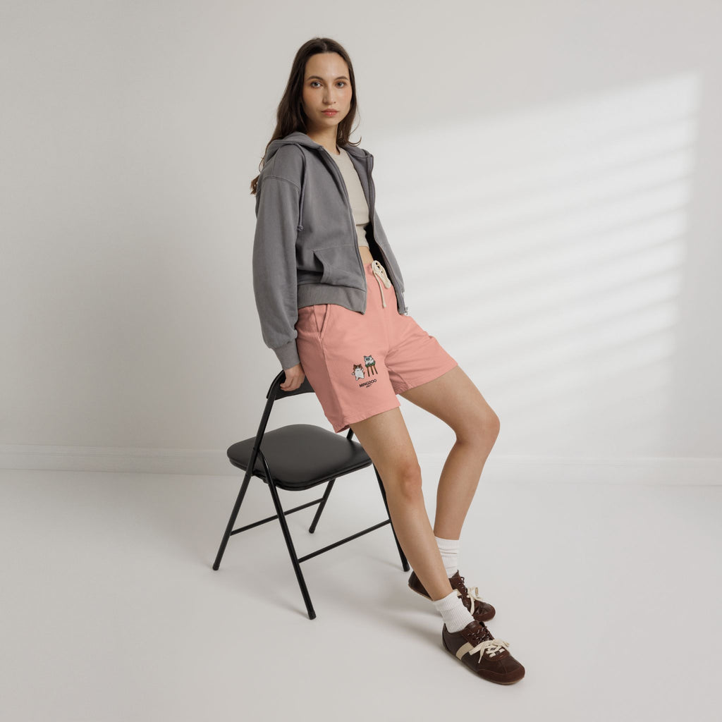 Two Cats, Zero Thoughts Fleece Sweat Shorts