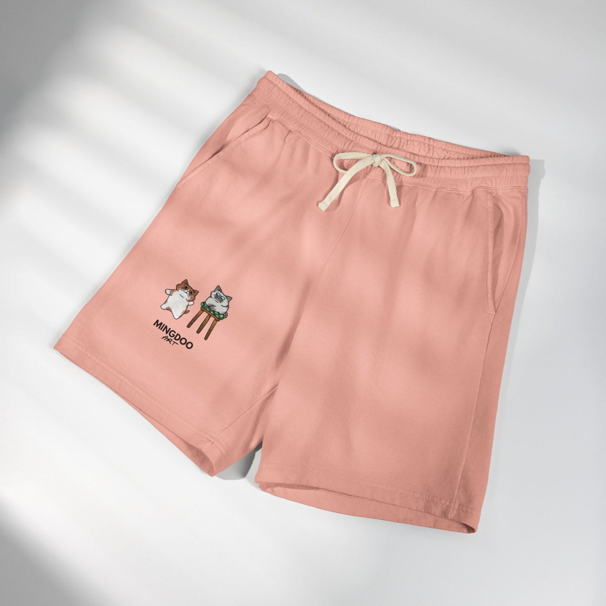 Two Cats, Zero Thoughts Fleece Sweat Shorts