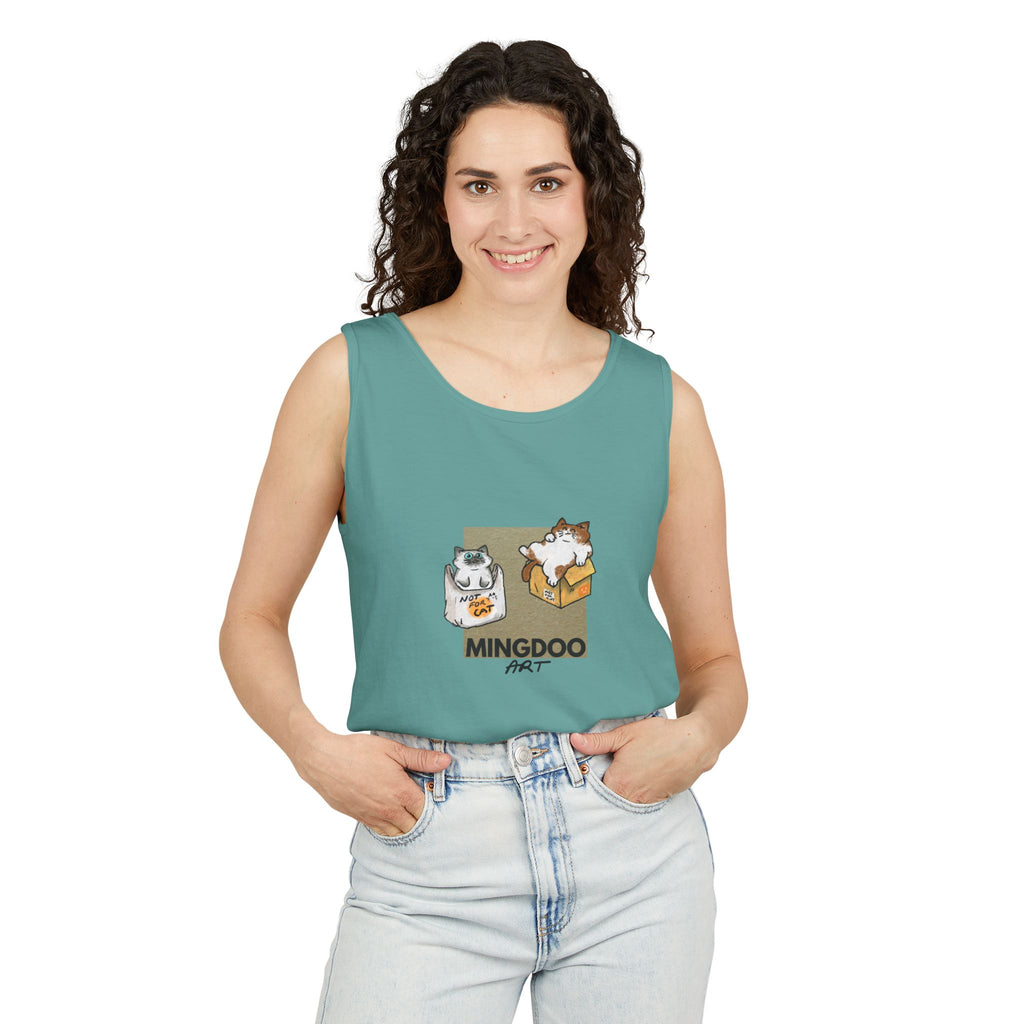 Two Cats, Zero Thoughts Unisex Tank Top