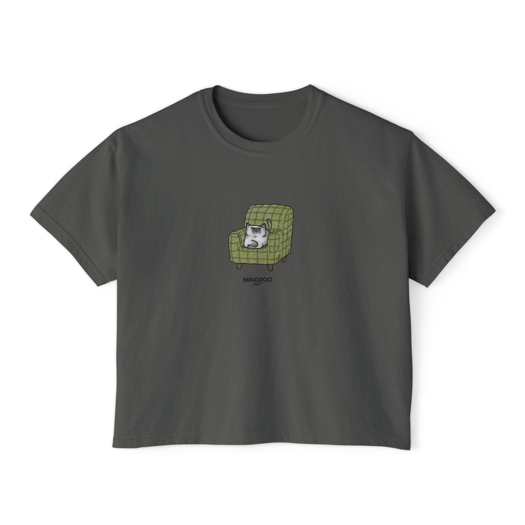 The Cat, Zero Thoughts Women's Boxy Tee