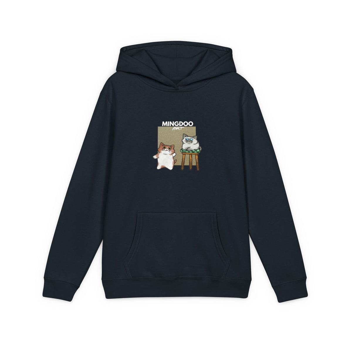 Two Cats, Zero Thoughts Youth Fleece Hoodie