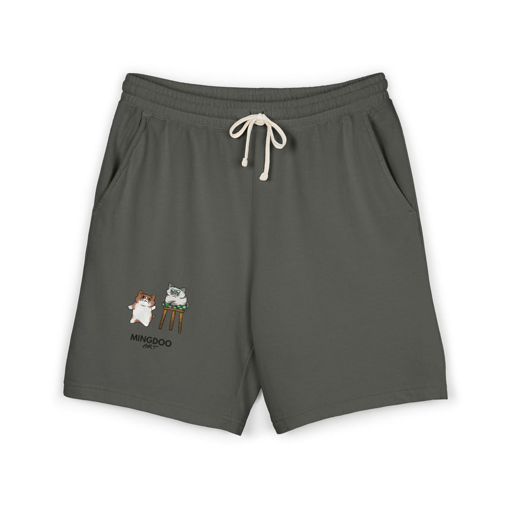 Two Cats, Zero Thoughts Fleece Sweat Shorts