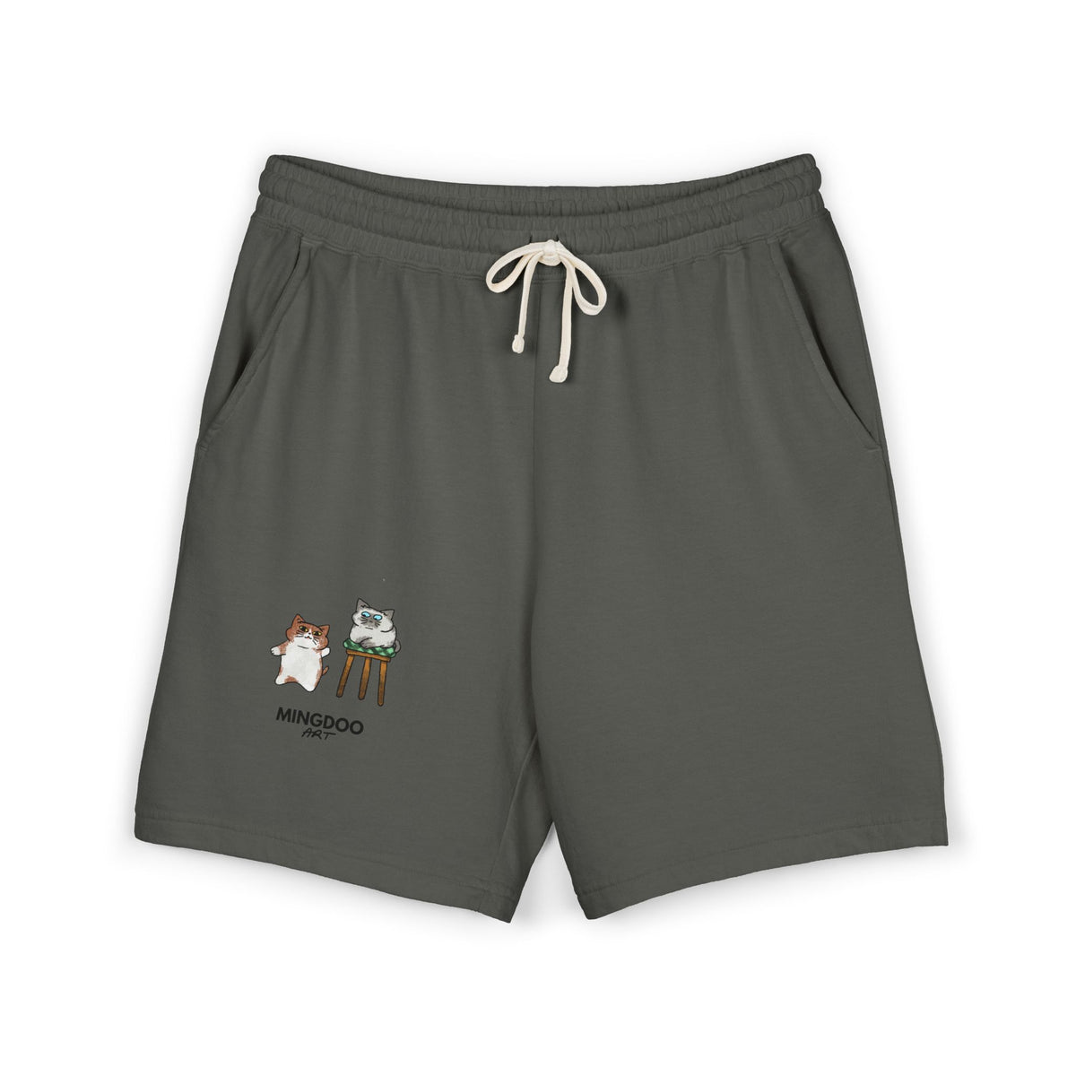 Two Cats, Zero Thoughts Fleece Sweat Shorts