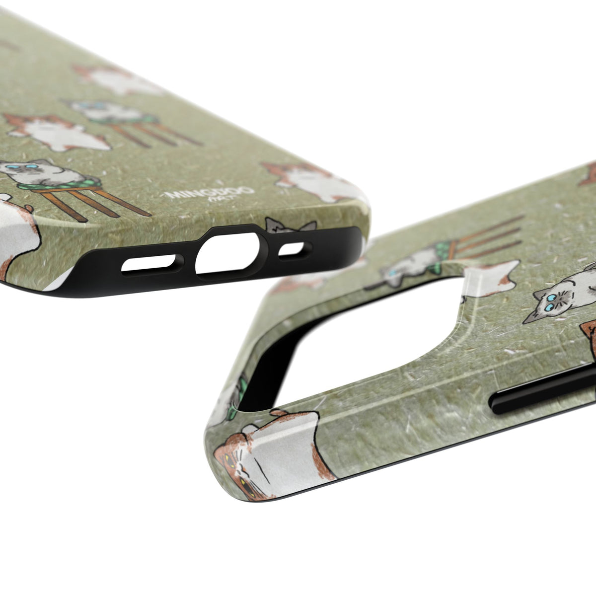 Two Cats, Zero Thoughts Pattern Tough Phone Case
