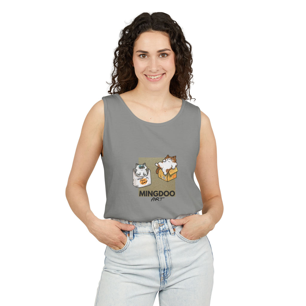 Two Cats, Zero Thoughts Unisex Tank Top